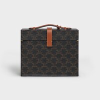 Case 3 Perfumes 200ML in Triomphe Canvas and Natural Calfskin - Tan - BEAUTY ACCESSORIES - 1 | CELINE