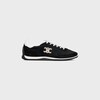 CELINE RACER - LOW TOP SNEAKER WITH TRIOMPHE IN NYLON, SUEDE CALFSKIN AND CALFSKIN - BLACK -  - 1 | CELINE