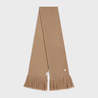triomphe scarf in seamless cashmere - CAMEL -  - 1 | CELINE