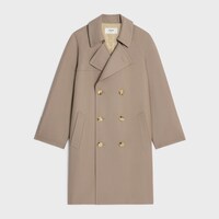 trench coat in wool gabardine and cotton - CAMEL -  - 1 | CELINE