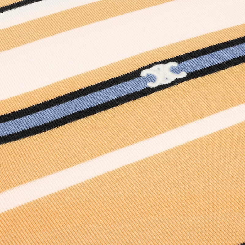 宽松版型POLO衫 - 米白色/黄色/棕色 -  - 1 | CELINE