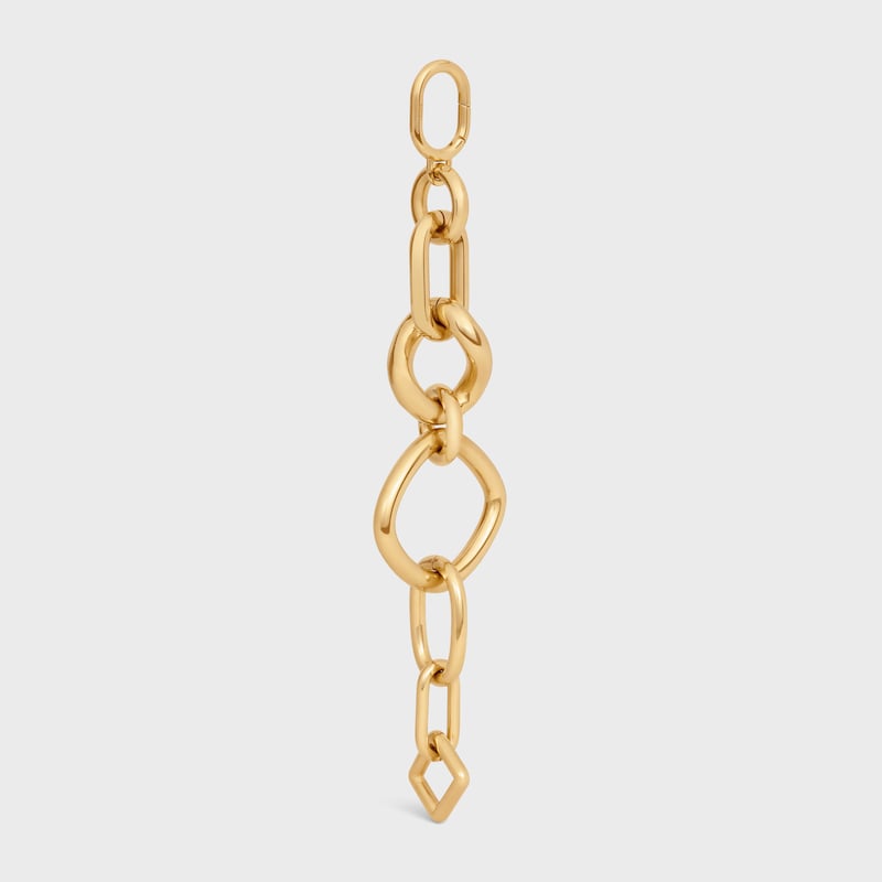 Celine Charms Modern Chunky Gourmette in Brass with Gold Finish - GOLD -  - 1 | CELINE