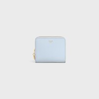 Small Zipped Wallet IN GRAINED CALFSKIN - GLACIER - LUCKY DAY SELECTION - 1 | CELINE