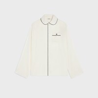 pyjama shirt IN silk satin - IVOIRE -  - 1 | CELINE