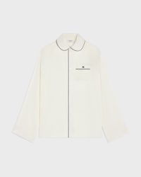 pyjama shirt IN silk satin - IVOIRE -  - 1 | CELINE