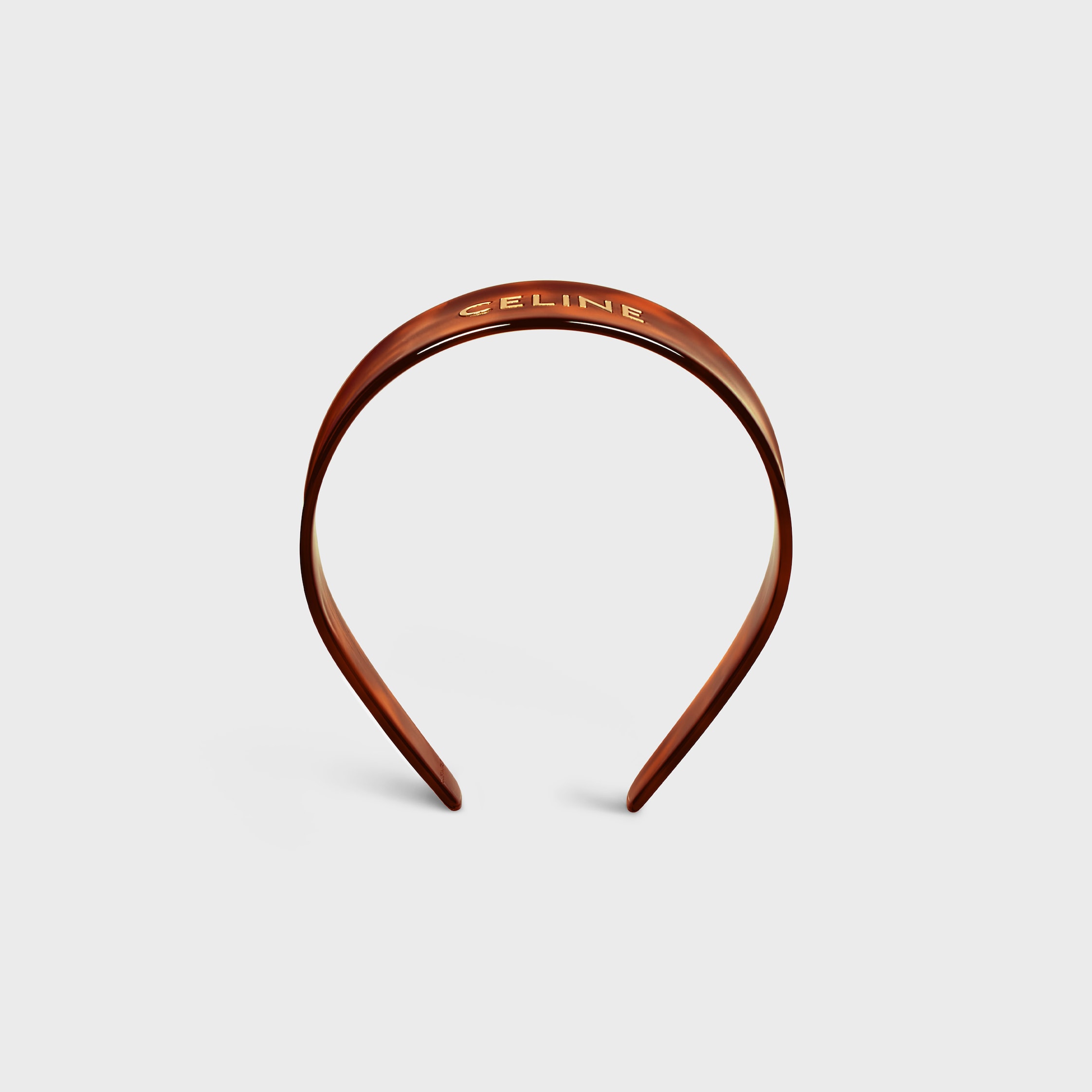 CELINE ヘッドバンド / アセテート＆スチール ハバナブロンド / ドレ Celine Headband in Acetate and Steel - BLOND HAVANA / GOLD