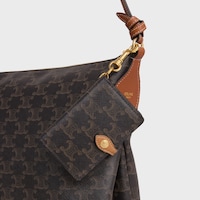 ACCESSOIRE DE SAC CARNET TOILE TRIOMPHE ET VEAU - TAN - BIJOUX DE SACS ET ACCESSOIRES - 2 | CELINE