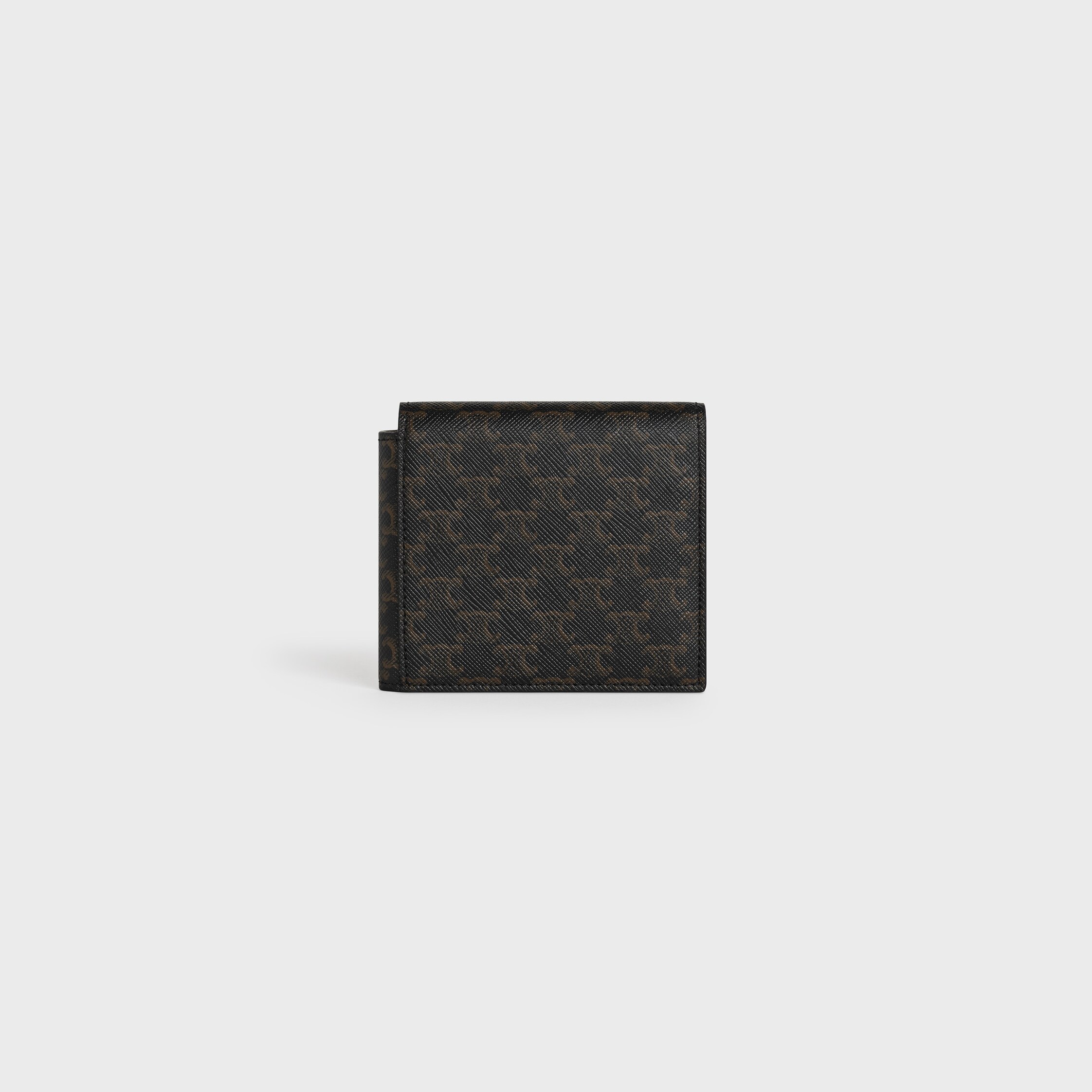 Origami card holder IN Triomphe Canvas and lambskin - Tan | CELINE