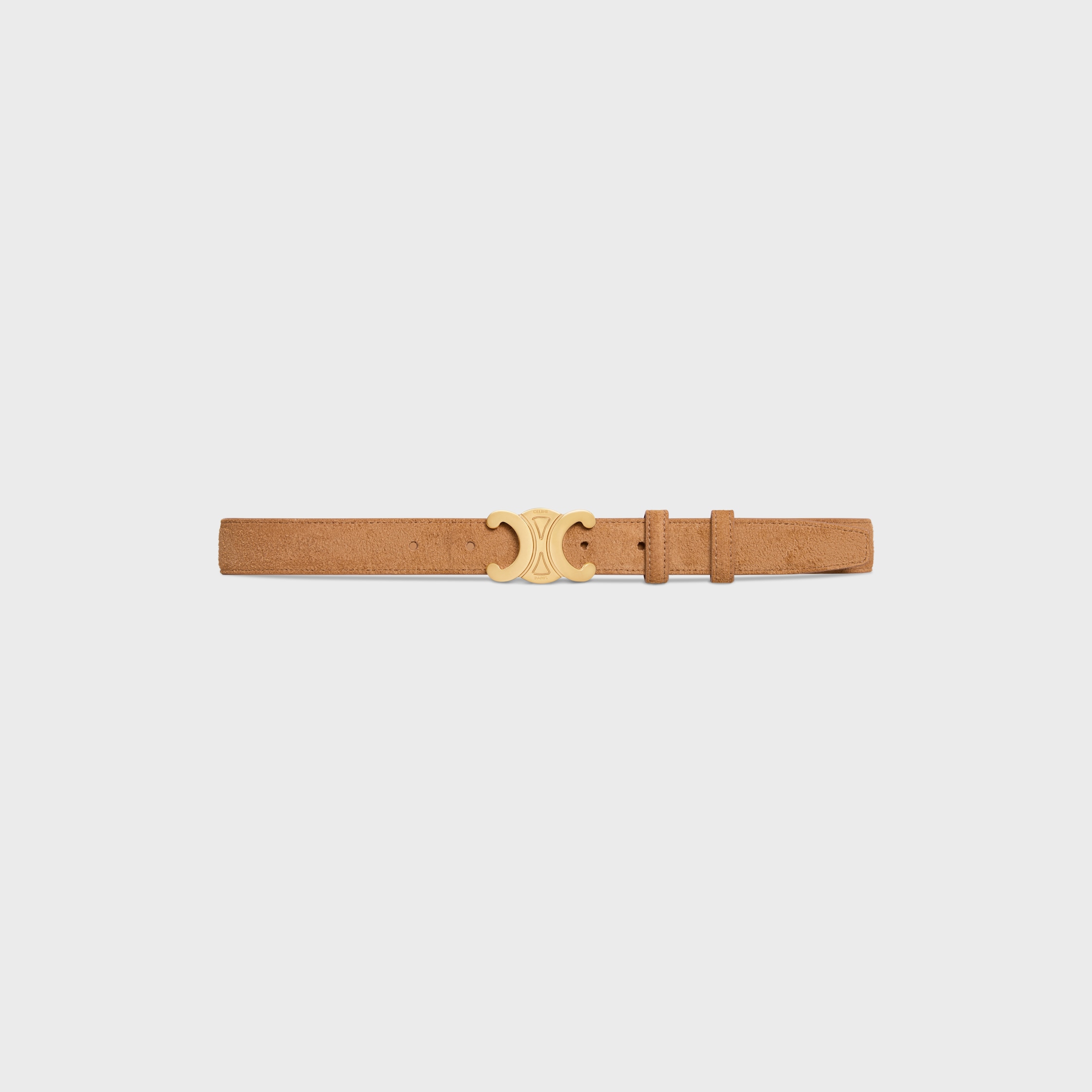 ベルト MEDIUM TRIOMPHE BELT IN SUEDE CALFSKIN Women's Medium Triomphe belt in suede calfskin | CELINE | 24S