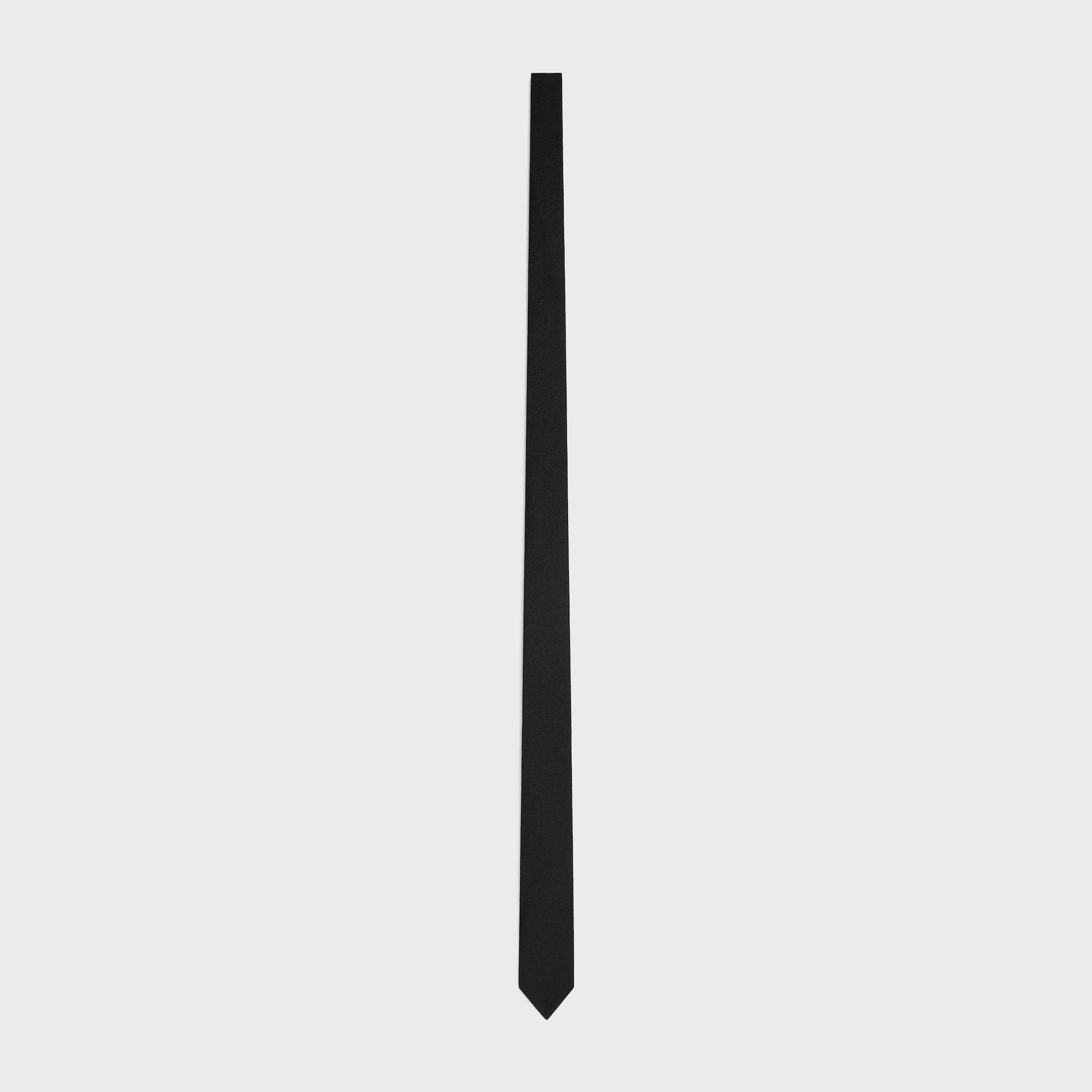 スリムネクタイ / テクスチャードシルク - ブラック | CELINE