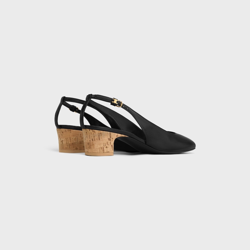 NEO CITY SLINGBACK IN GOATSKIN - BLACK -  - 1 | CELINE