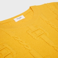 crewneck sweater IN chains cashmere - YELLOW -  - 2 | CELINE