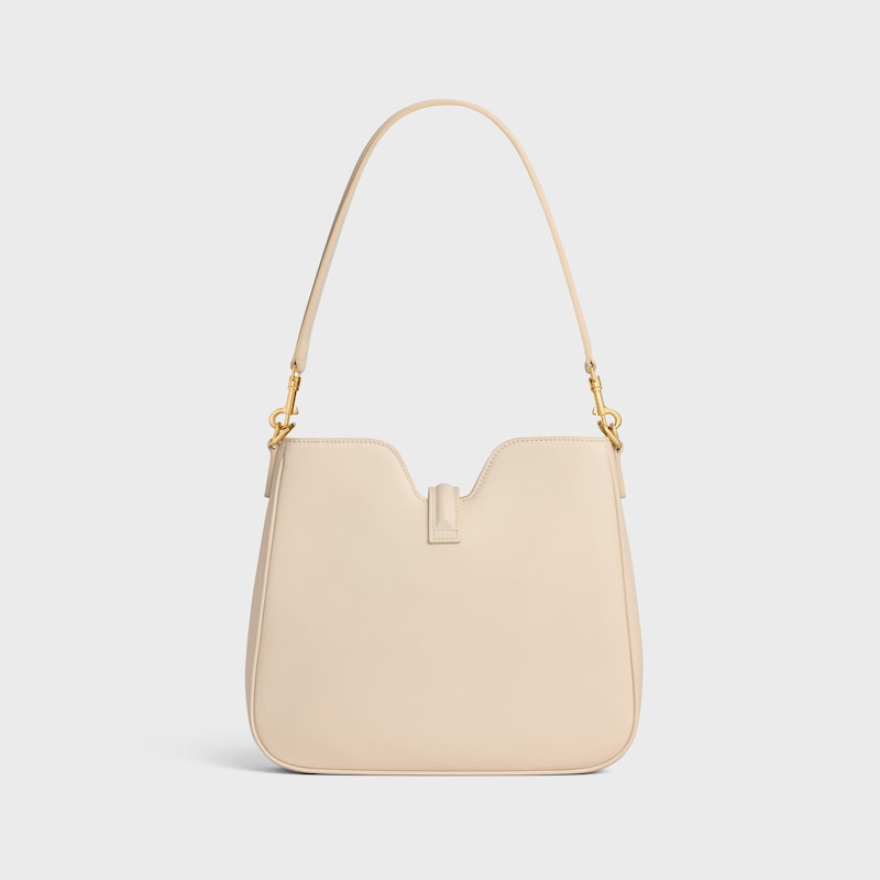 SMALL CAMILLE 16 SOFT BAG IN SMOOTH CALFSKIN - CREAM - MORE LINES - 1 | CELINE