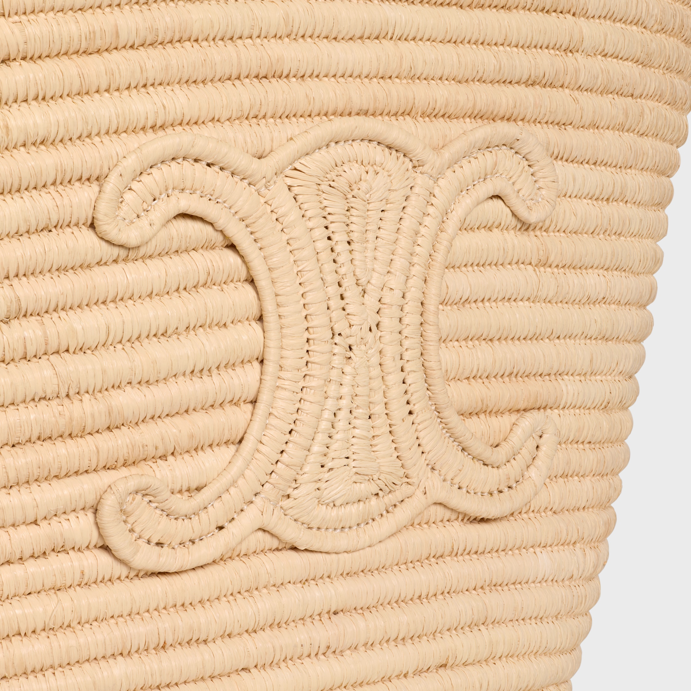 BRAIDED PANIER IN RAFFIA - NATURAL | CELINE