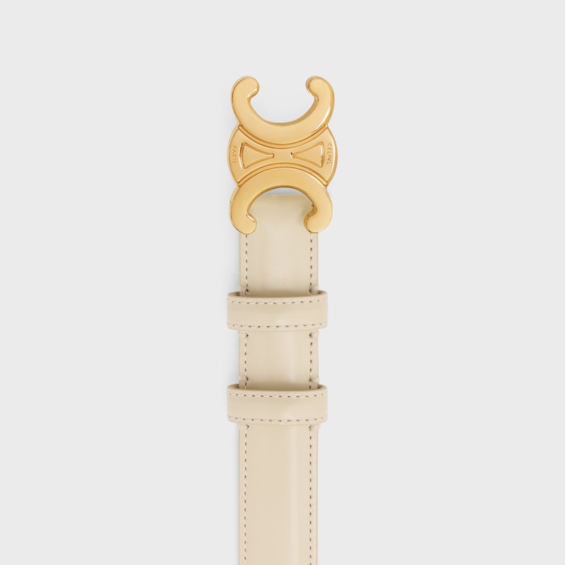 Triomphe Belt 25MM IN Taurillon Leather - PAMPA -  - 1 | CELINE