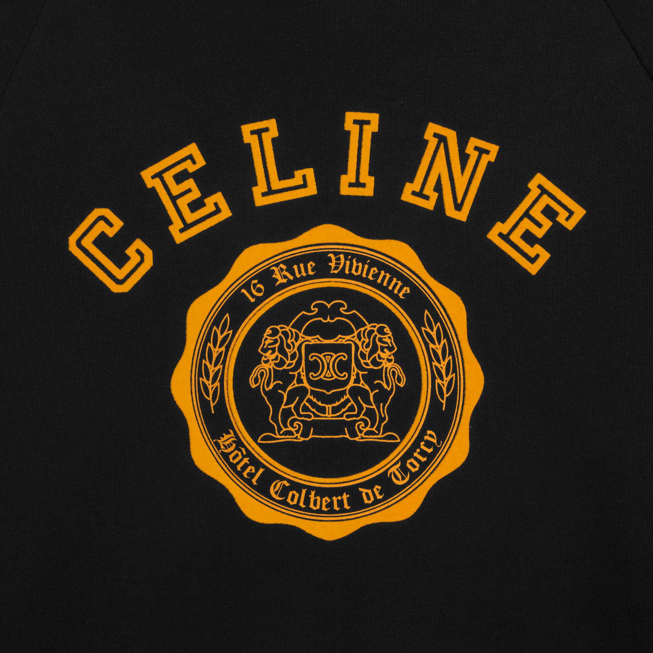 【CELINE】LOOSE BLASON SWEATSHIRT blason loose sweatshirt IN cotton fleece - GREY MELANGE