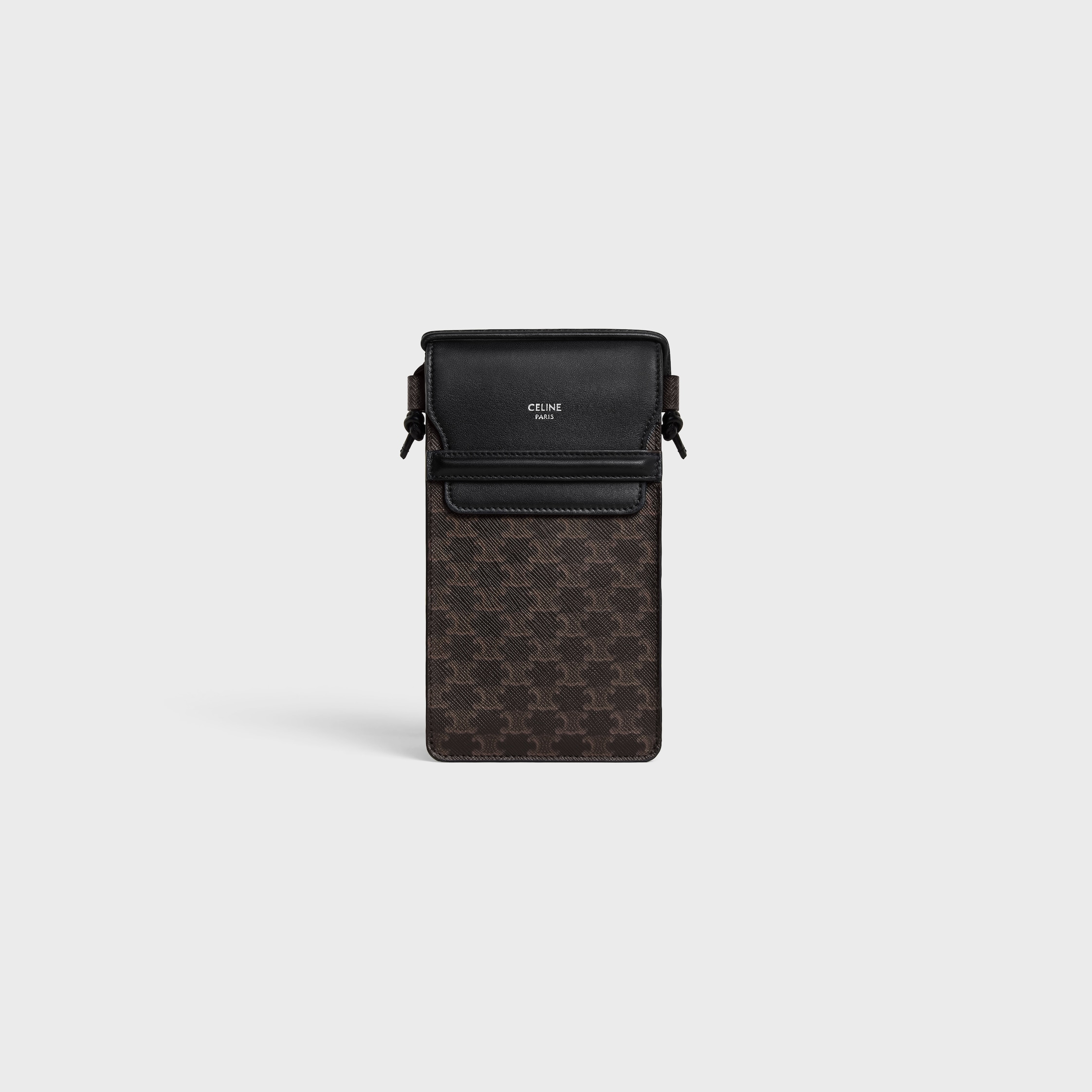 セリーヌ CELINE 10G332CQD PHONE POUCH WITH FLAP TECH CELINE Shoulder Bag 10G332CQD.04LU Phone case Triomphe