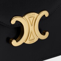 BRIEFTASCHE MIT KETTE MARGO aus glänzendem Kalbsleder - SCHWARZ - BRIEFTASCHEN MIT KETTE - 1 | CELINE