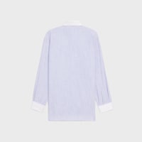 oversized shirt in striped chambray cotton - CRAIE/BLEU -  - 2 | CELINE