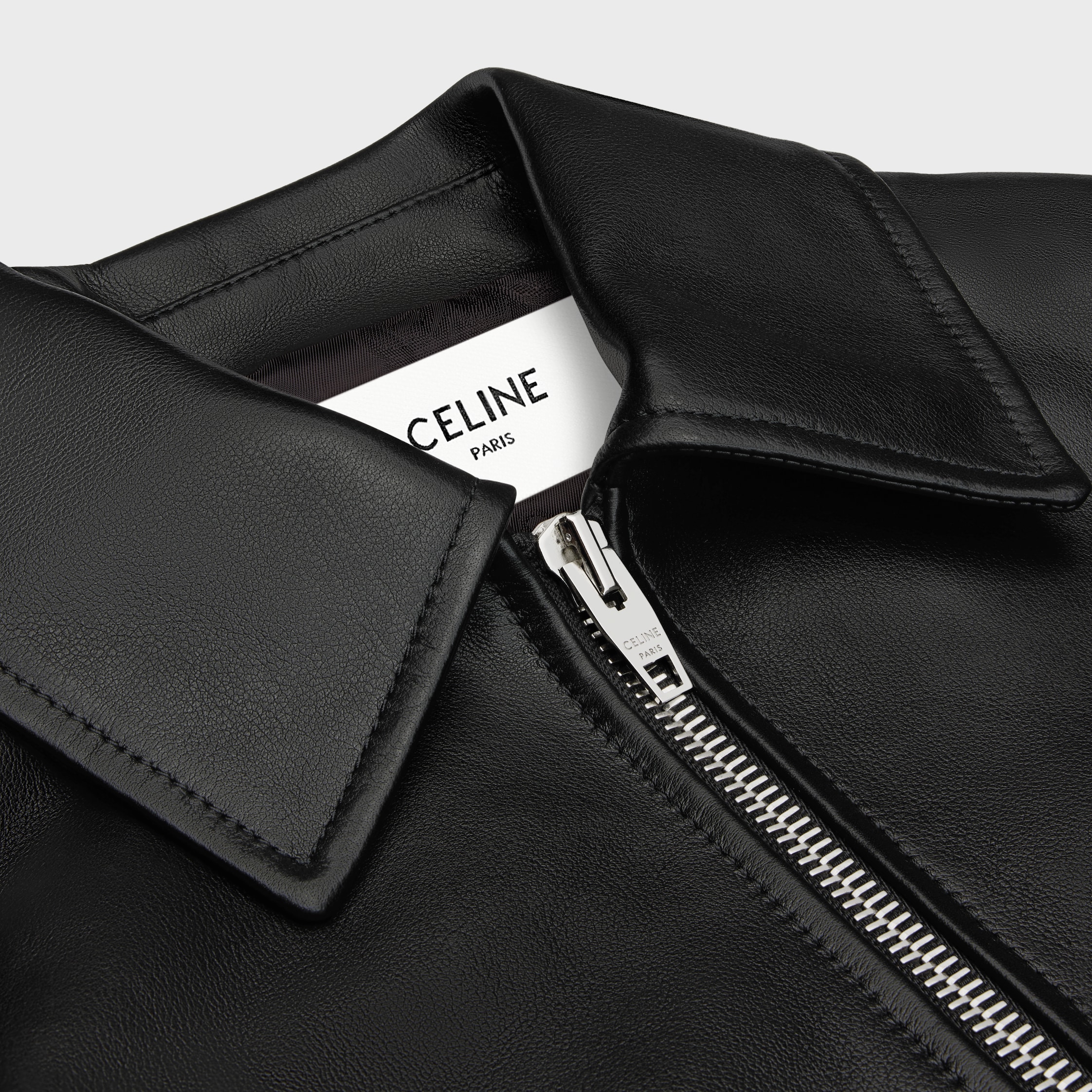 jacket IN calfskin - BLACK | CELINE