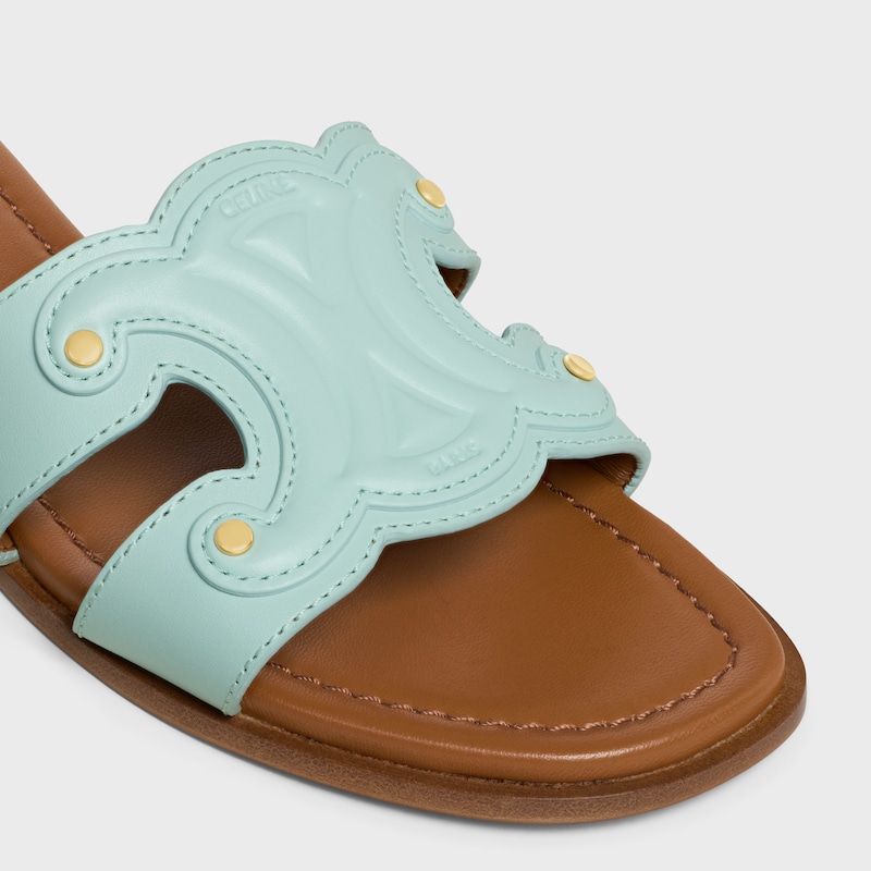 SANDALIA MARINA DE PIEL DE BECERRO - AGUA CLARO -  - 1 | CELINE