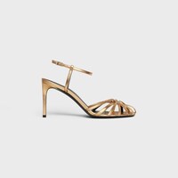 CELINE TRIOMPHE SANDAL in Laminated lambskin - GOLD -  - 1 | CELINE