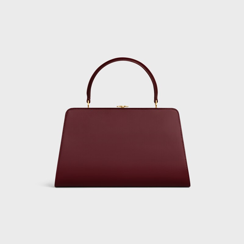 CELINE ANTOINETTE天然緞面牛皮革中號手袋 - 酒紅色 - 其他系列 - 1 | CELINE