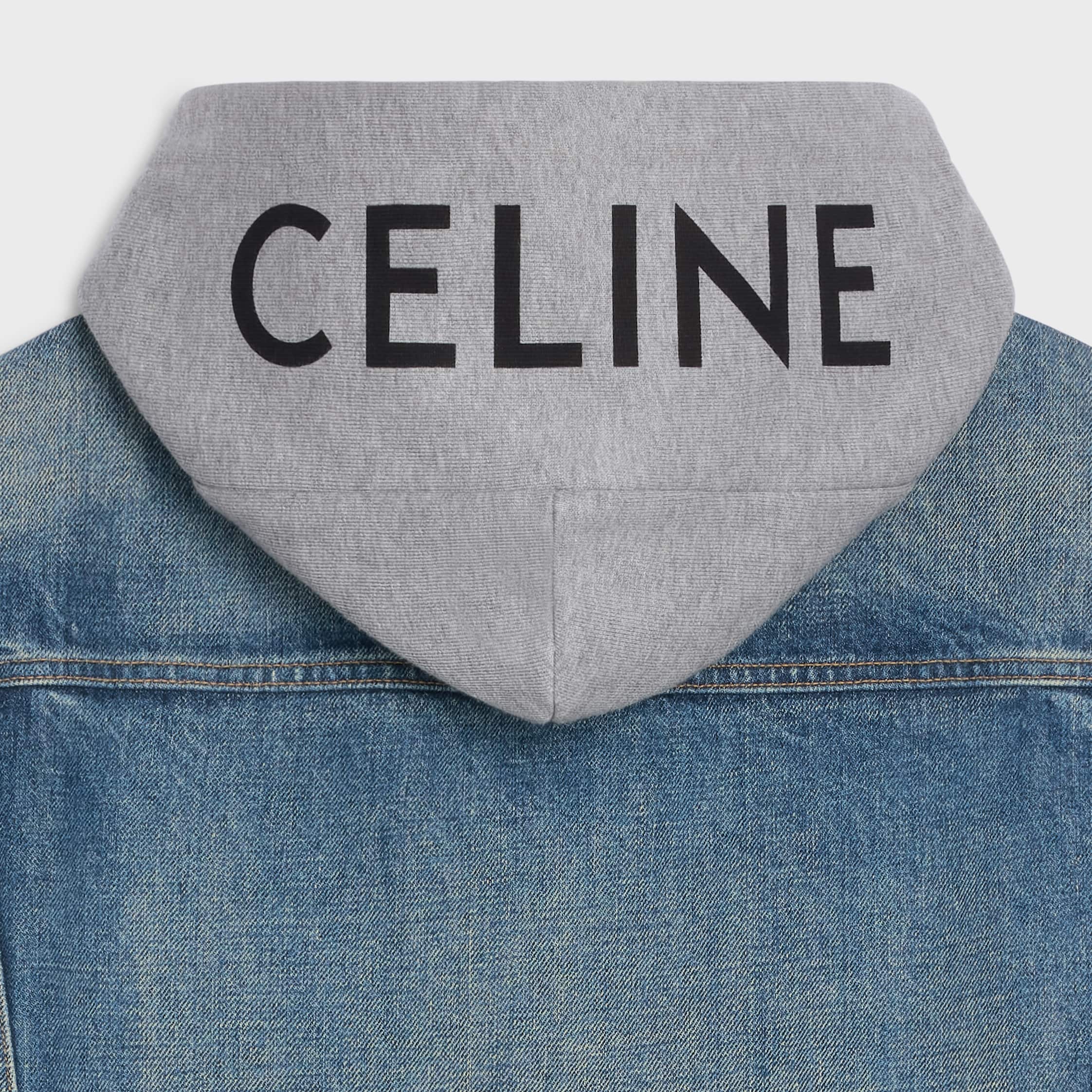 TRUCKER JACKET IN UNION WASH DENIM - UNION WASH | CELINE