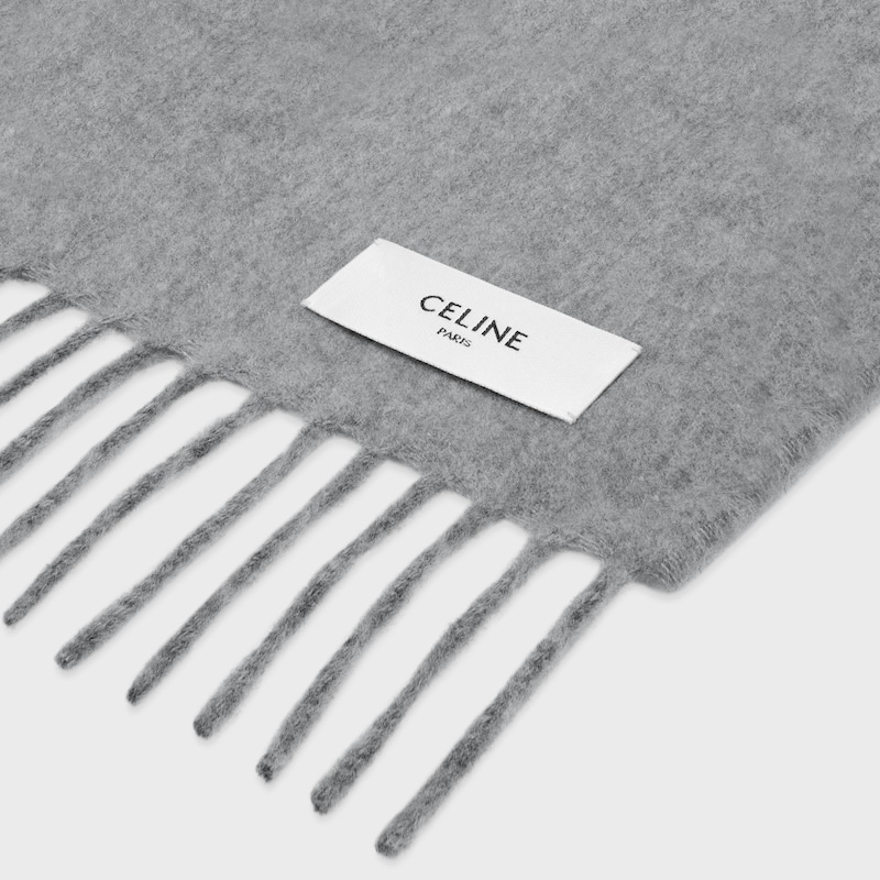 scarf IN cashmere - MEDIUM GREY -  - 1 | CELINE