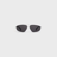 Triomphe Metal 03 Sunglasses in Metal - SILVER / SMOKE -  - 1 | CELINE