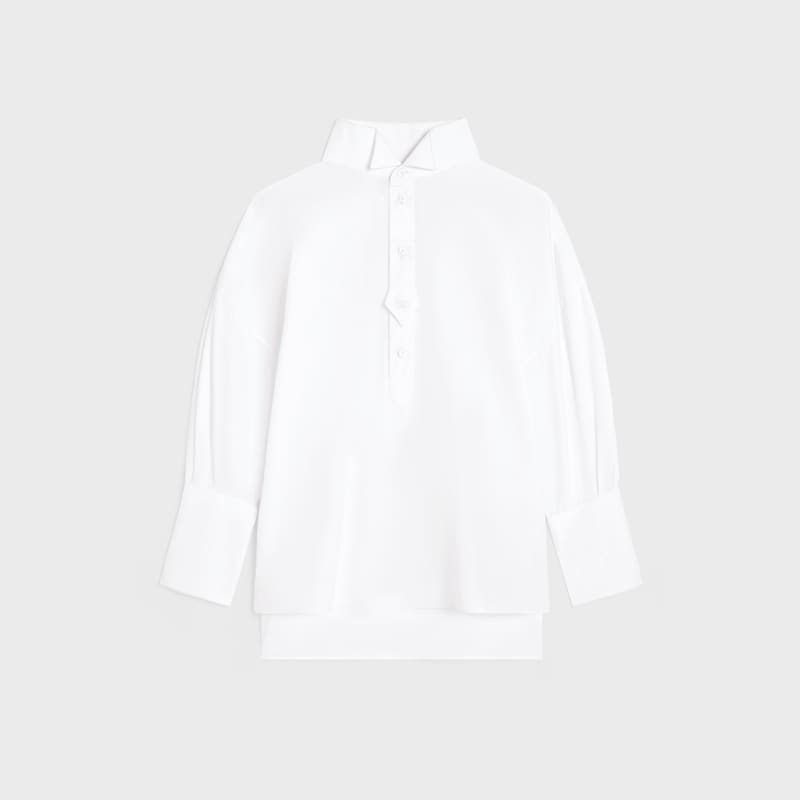 shirt IN COTTON POPLIN - WHITE -  - 1 | CELINE