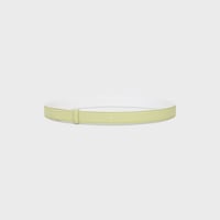 Reversible Strap 25MM IN Smooth and Grained Calfskin - ULTRA WHITE / SOFT LIME -  - 2 | CELINE