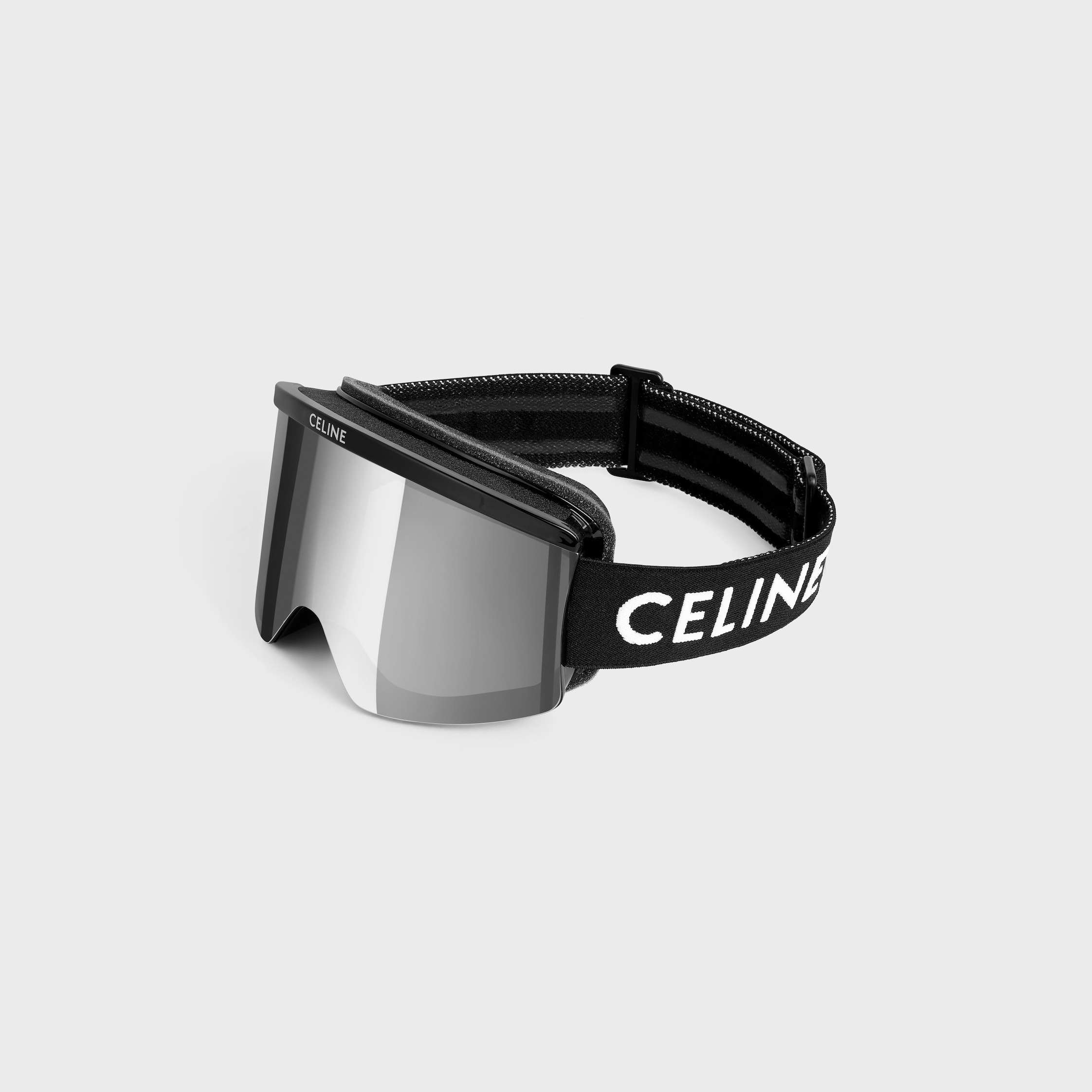 CELINE SKI MASK IN INJECTED NYLON WITH MIRROR LENSES - BLACK