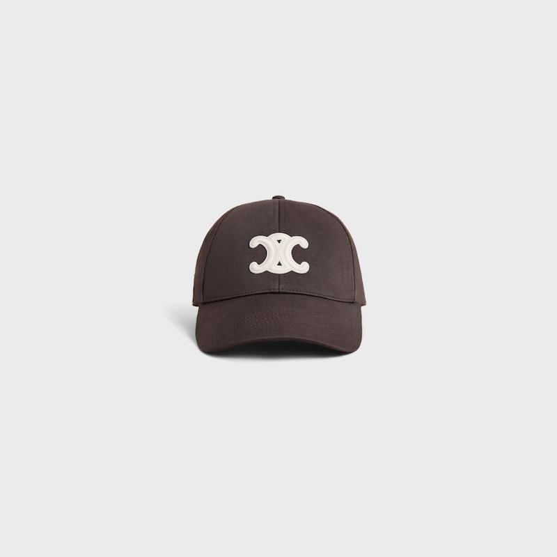 triomphe baseball cap IN cotton gabardine - MACASSAR -  - 1 | CELINE