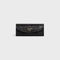 LIPSTICK CASE IN POROSUS CROCODILE - BLACK - LIPSTICKS AND ACCESSORIES - 1 | CELINE