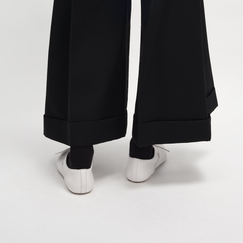 BALLET - LACE-UP SHOE IN LAMBSKIN - Ultra White -  - 1 | CELINE