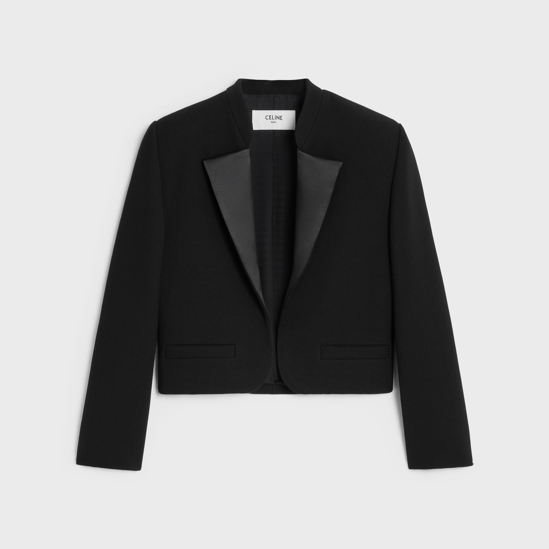 きらめく♪◇クロップド JACKET◇CELINE セリーヌ☆ボンバージャケット クロップド ミリタリー ナイロン