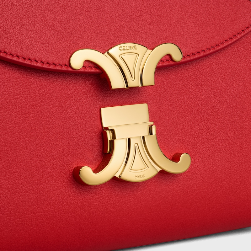 BOLSO TEEN NINO DE PIEL DE BECERRO FLEXIBLE CON TEXTURA GRANULADA - ULTRARROJO - BOLSOS CON ASA SUPERIOR - 1 | CELINE