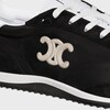 CELINE RACER - LOW TOP SNEAKER WITH TRIOMPHE IN NYLON, SUEDE CALFSKIN AND CALFSKIN - BLACK -  - 5 | CELINE