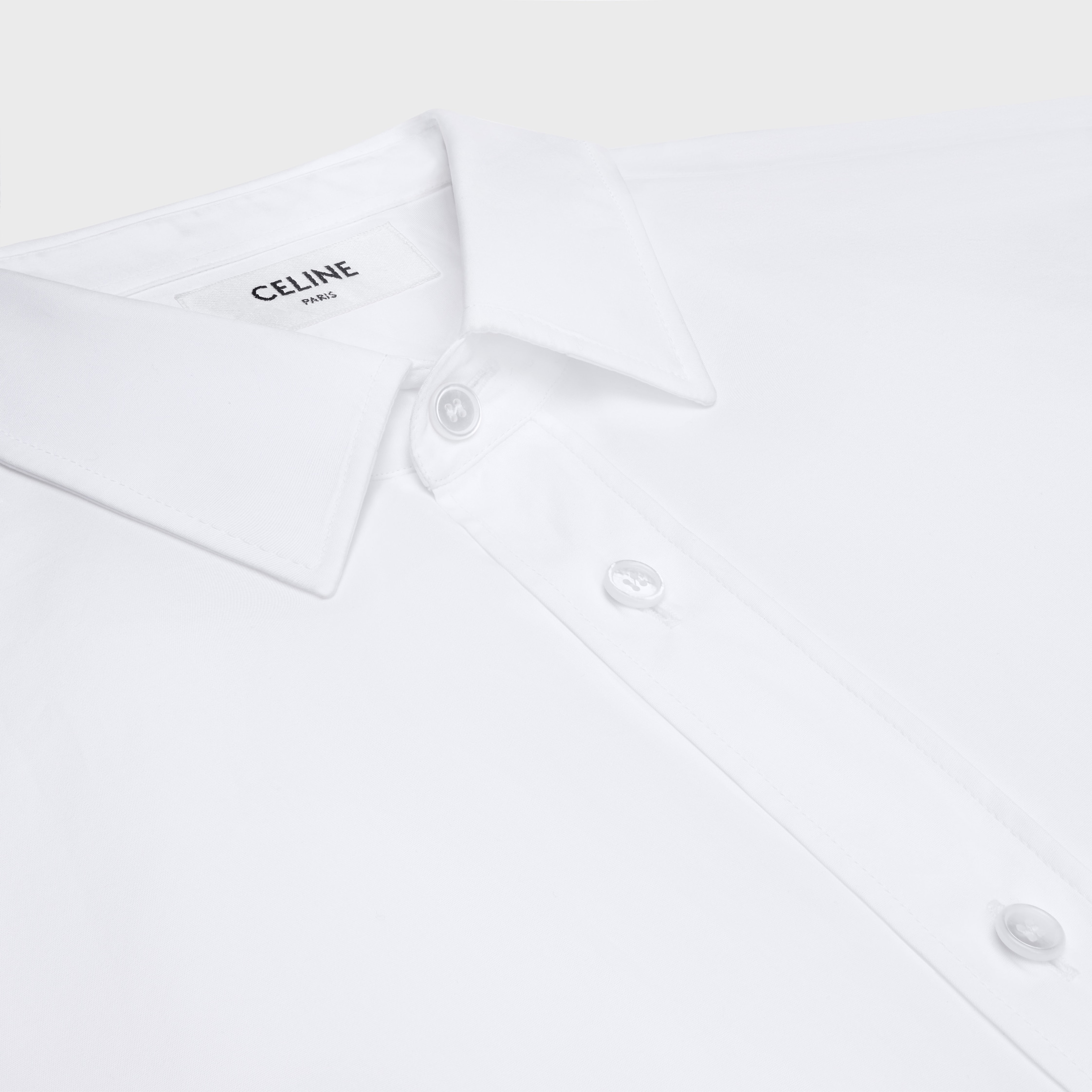 シャツ CELINE | LOOSE SHIRT IN COTTON POPLIN 2C983091F.01BC loose shirt in cotton poplin - WHITE | CELINE