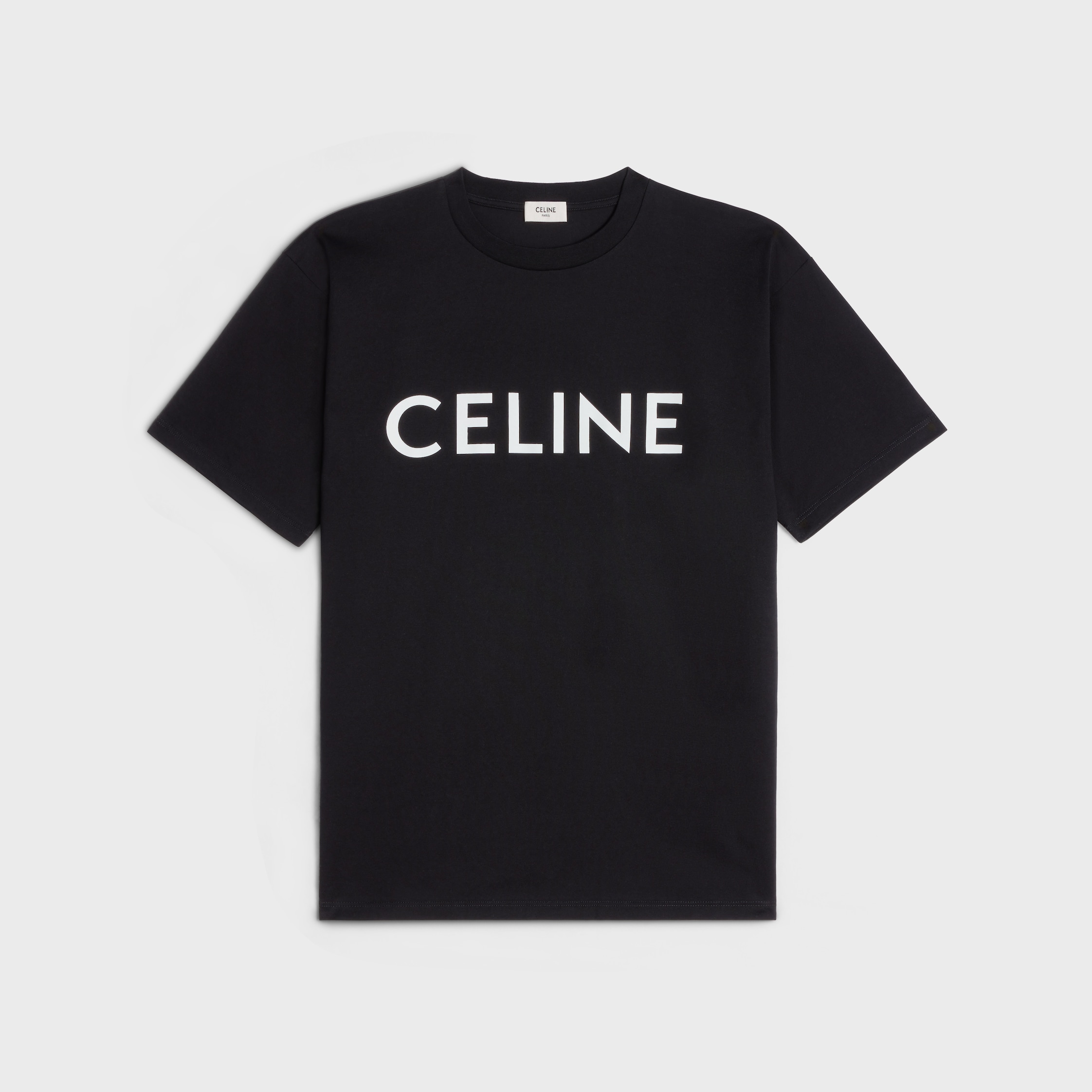 CELINE ホワイト ロゴ Tシャツ 半袖