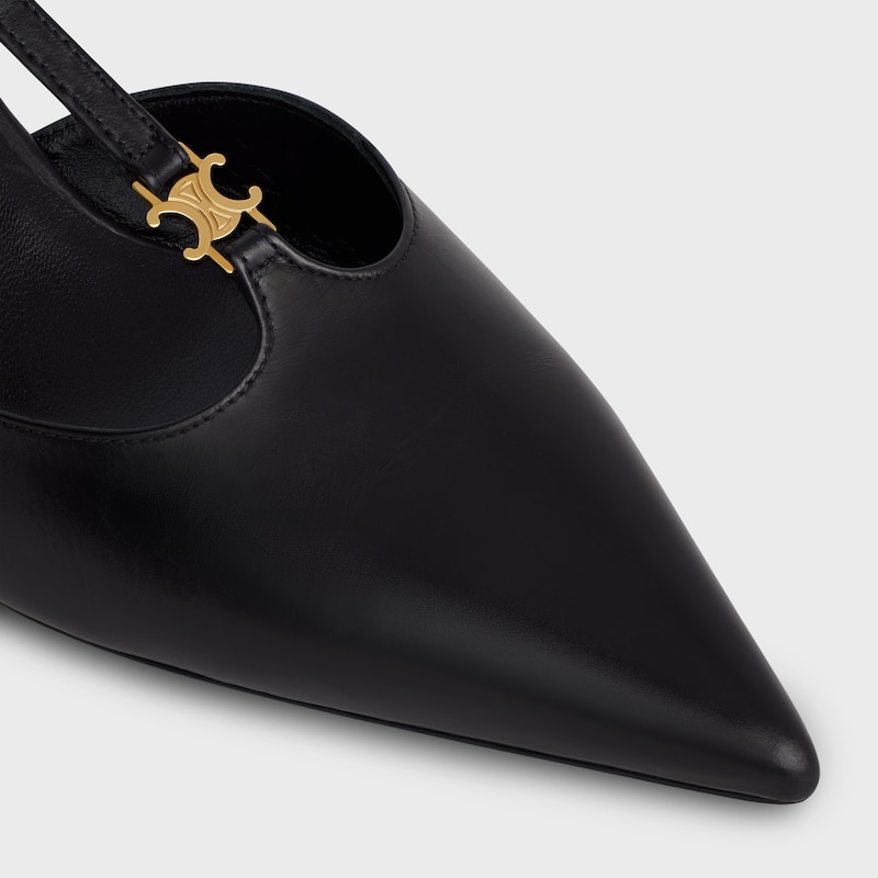 CELINE KITTEN ESCARPIN T-BAR EN CUIR DE VEAU - Noir -  - 1 | CELINE