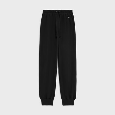 jogging IN cotton fleece - BLACK/WHITE -  - 1 | CELINE