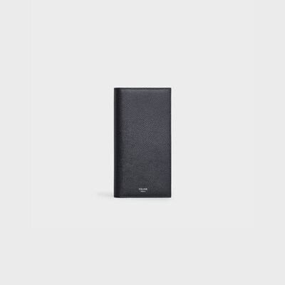 버티컬 지갑 - 그레인 카프스킨 - 블랙 - 에센셜 - tileIndex | CELINE