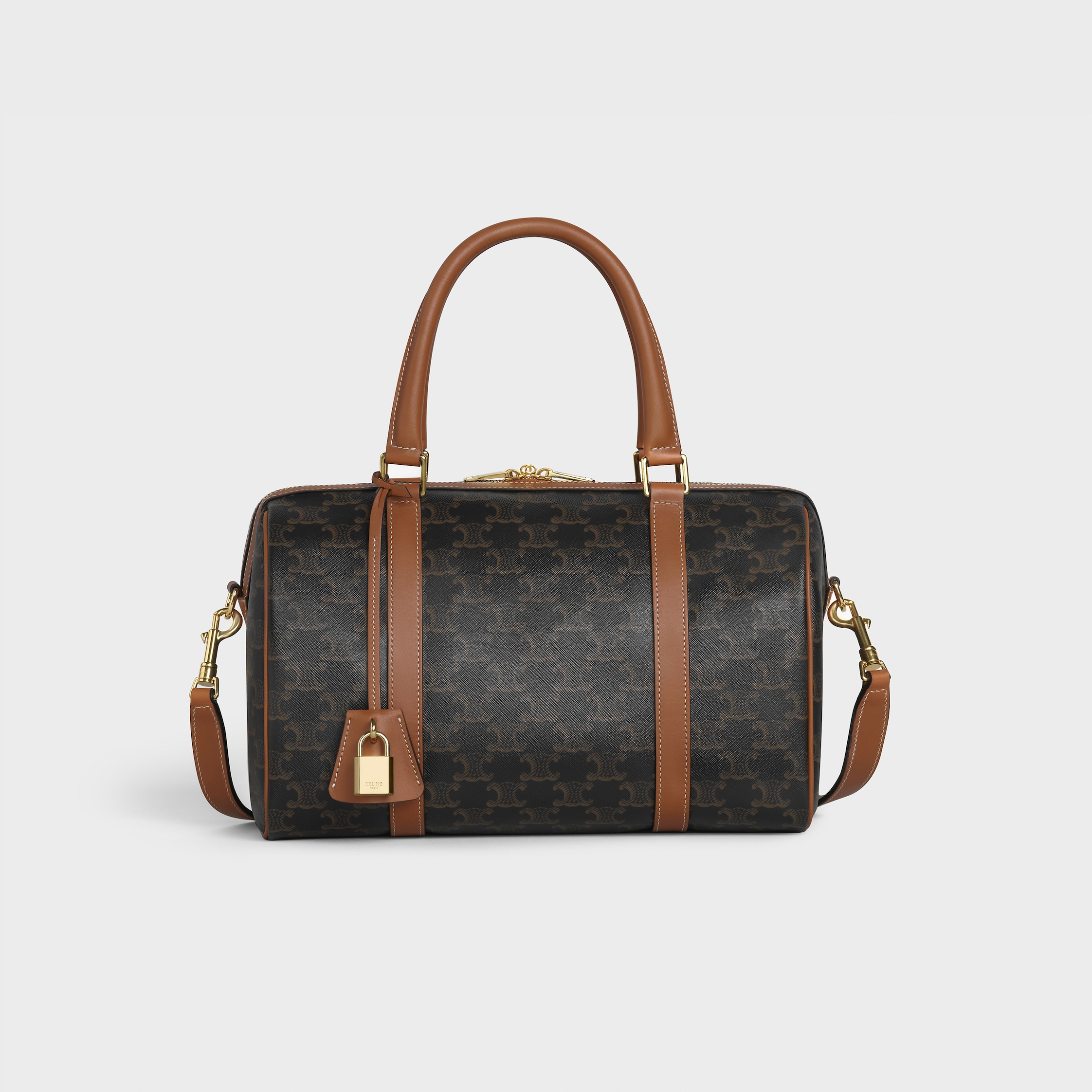 【CELINE】BOSTON ボストン バッグ セリーヌ CELINE CELINE セリーヌ SMALL BOSTON CUIR TRIOMPHE