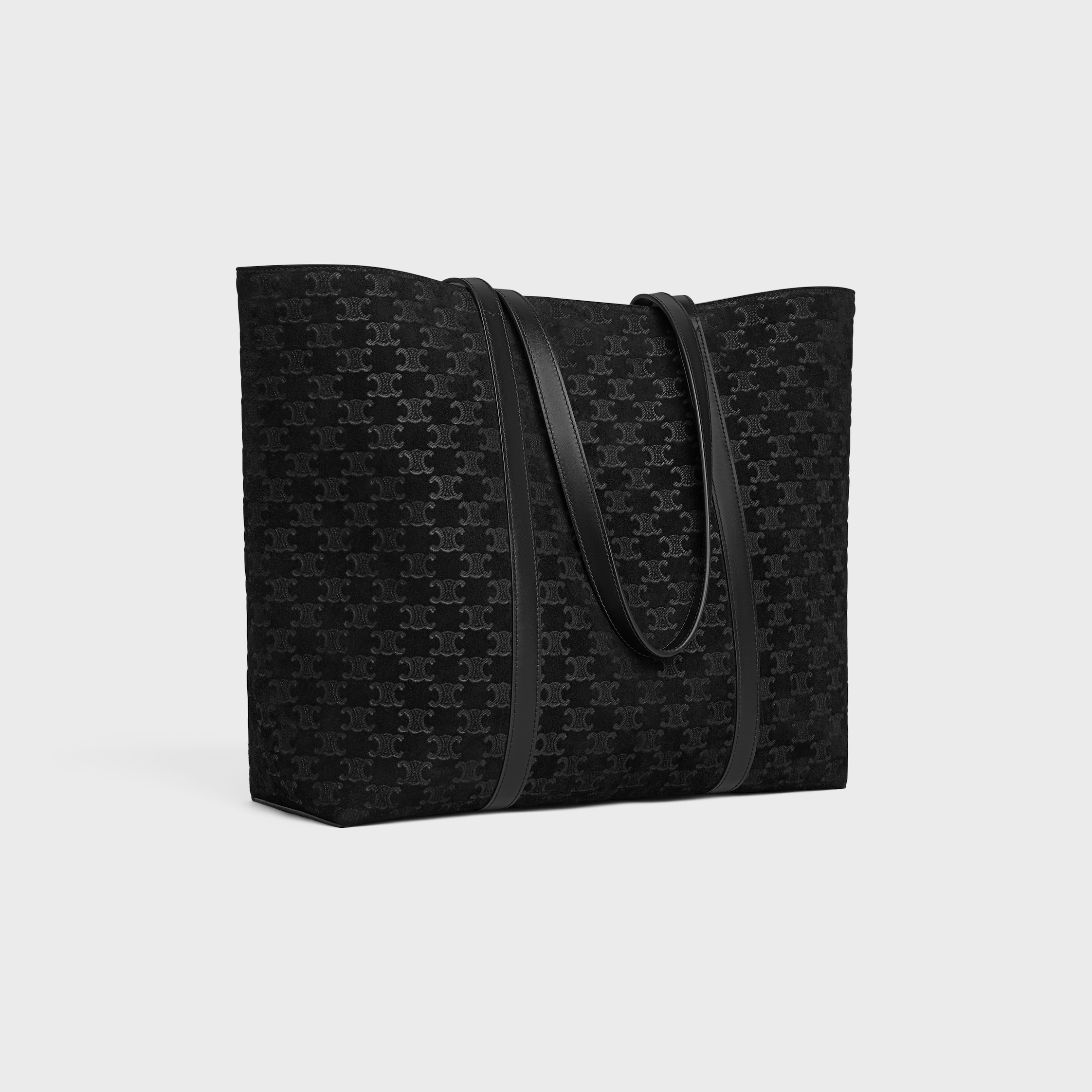 CELINE ラージ ボストン トリオンフ エンボス加工 カーフ ロゴ 国内直営**CELINE**ラージ ボストン トリオンフ エンボス