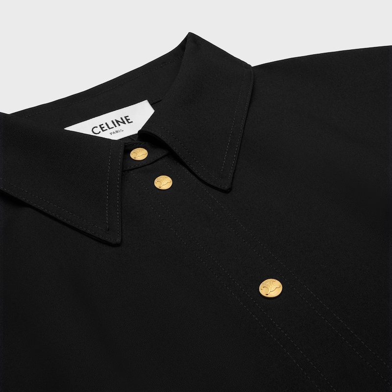 dress IN wool - BLACK -  - 1 | CELINE