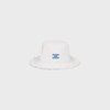 triomphe bucket hat IN cotton twill - WHITE -  - 1 | CELINE