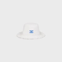 triomphe bucket hat IN cotton twill - WHITE -  - 1 | CELINE