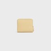 Small Zipped Wallet IN GRAINED CALFSKIN - Spring Yellow - WALLETS - 3 | CELINE